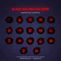 custom twitch animated alerts black red