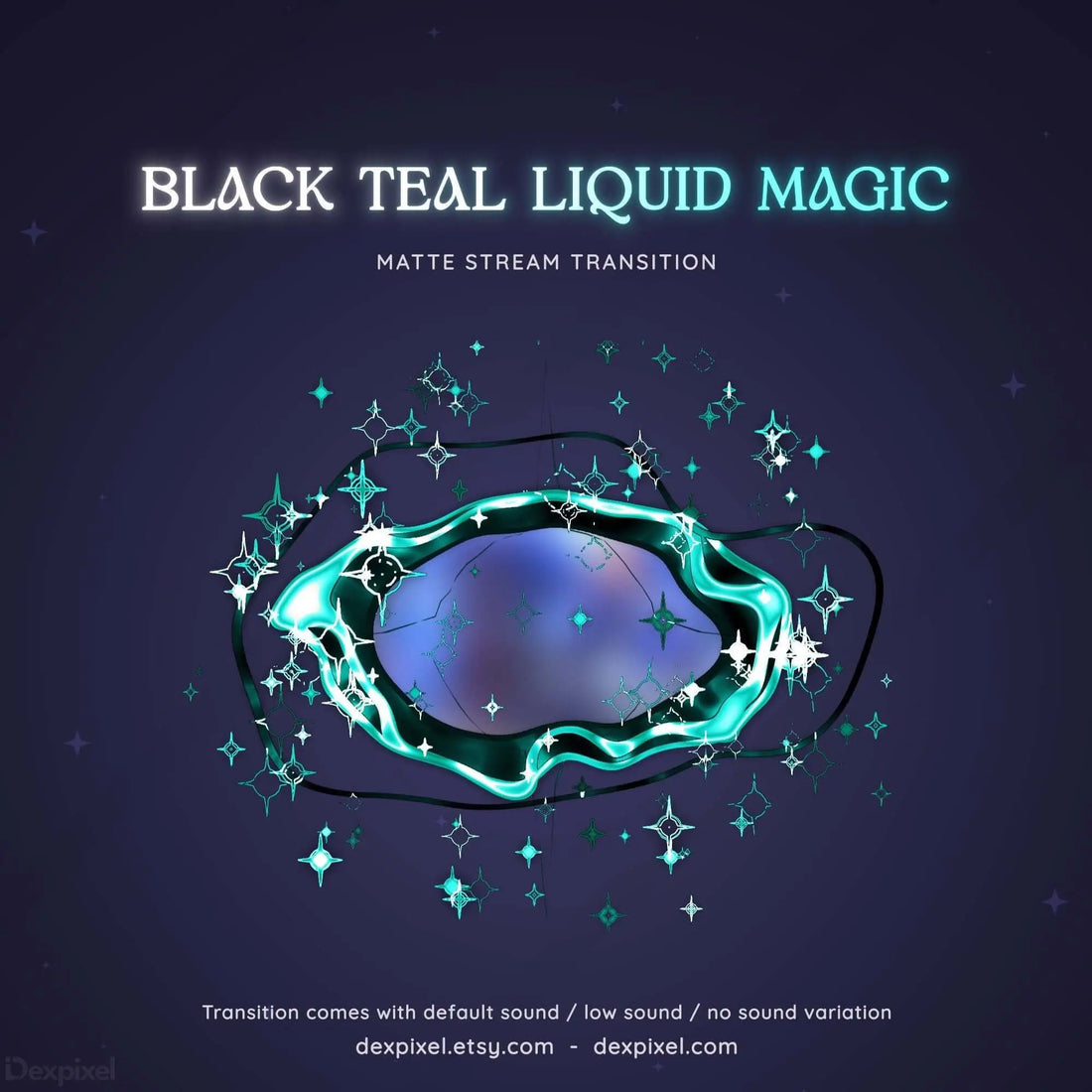 black teal blue pastel stream transition