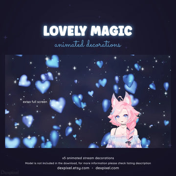 animated stream decorations vtuber overlay