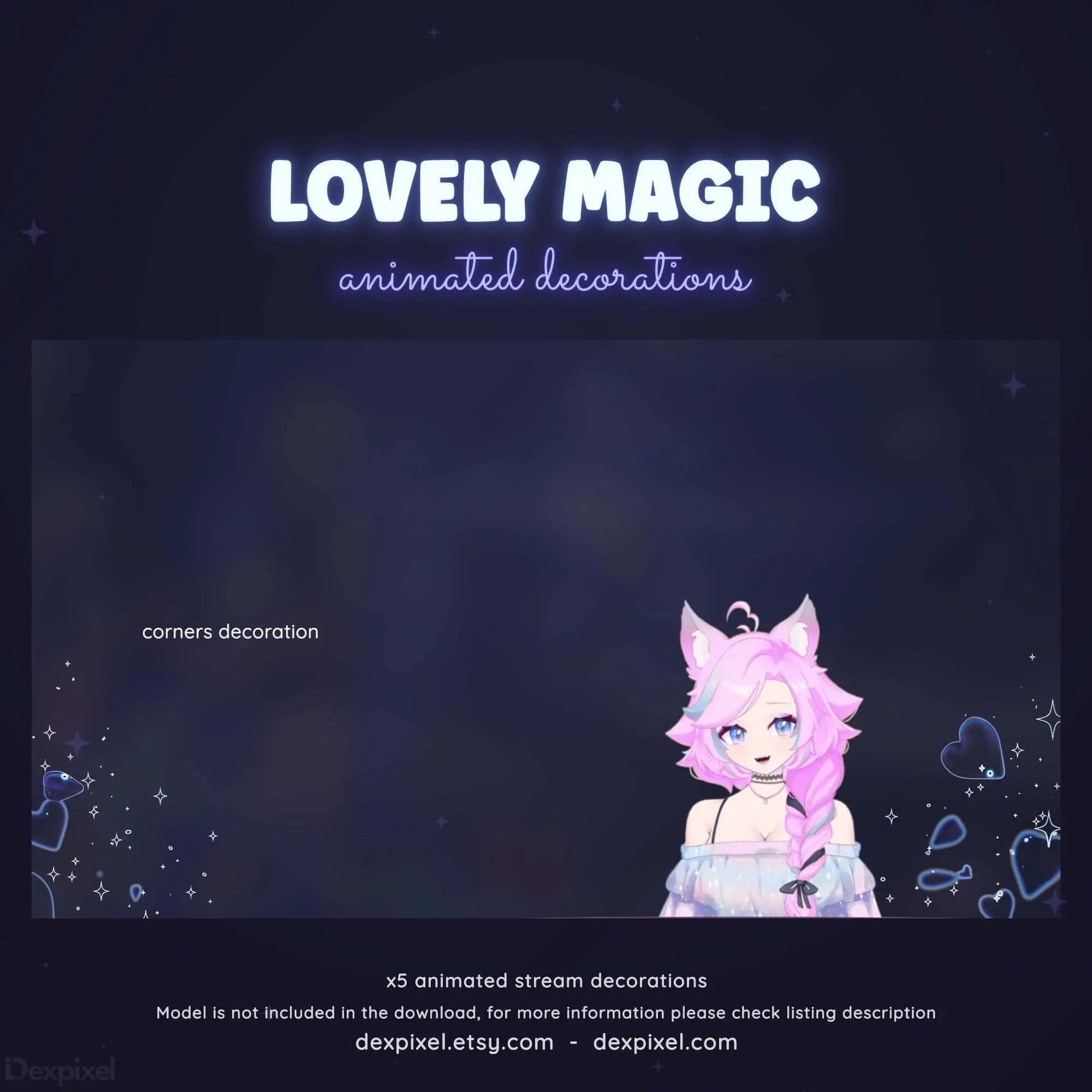 twitch vtuber floating heart animation