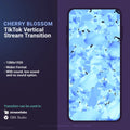 Cherry blossom TikTok stream transition.