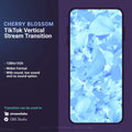Cherry blossom TikTok stream transition.