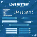 event labels for twitch blue love mystery