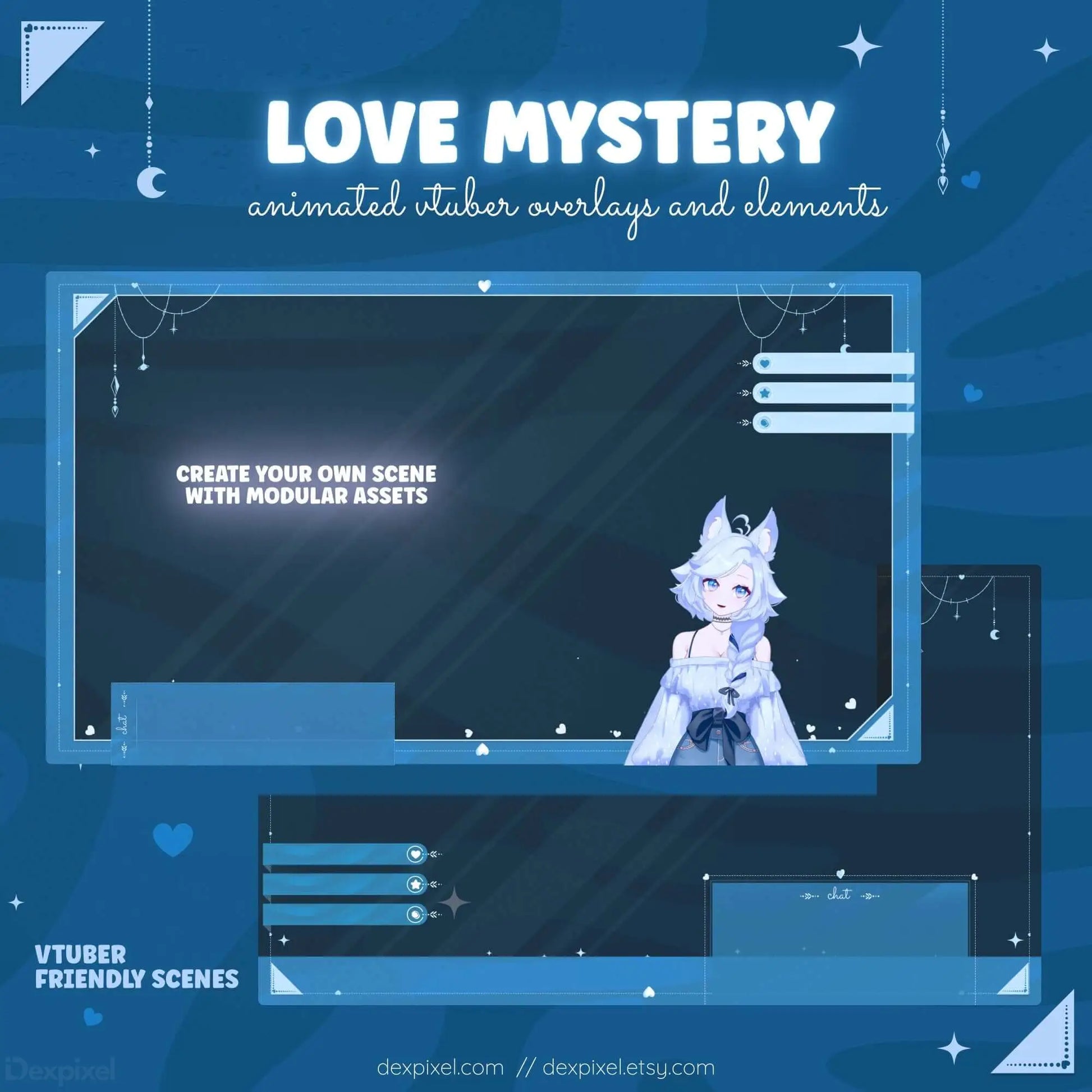 vtuber twitch pastel stream pack