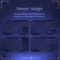 pastel blue animated chat frames