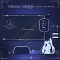 overlays and transitions blue shimmer