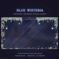 blue wisteria blooming animated stream alert