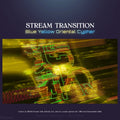 Blue and yellow oriental stream transition.