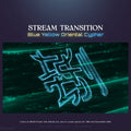 Blue and yellow oriental cypher stream transition.