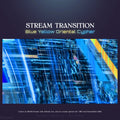 Blue and yellow stream transition.