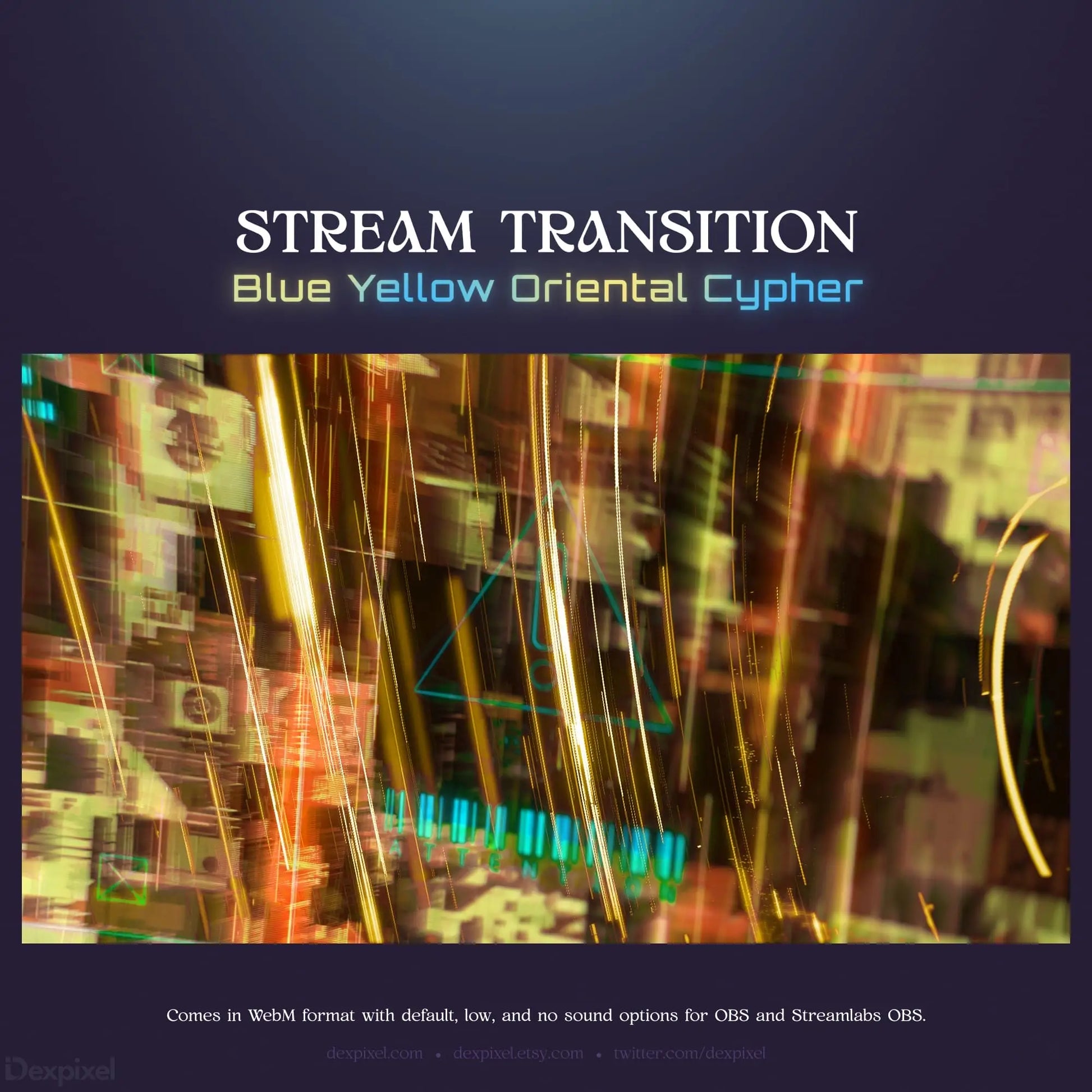 Stream transition graphic.