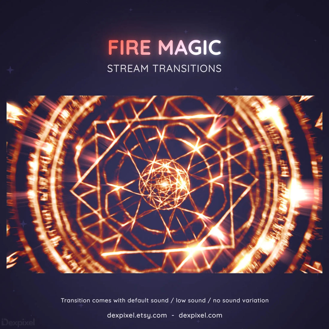 Glowing blue magical circular design with geometric patterns and mystical symbols.