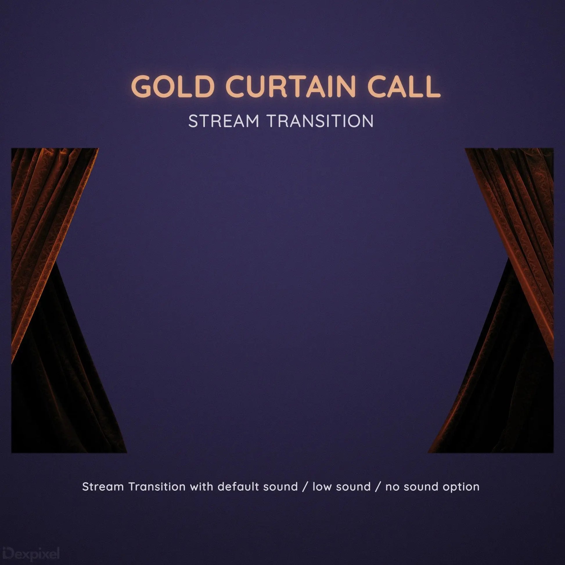 vtuber stream stinger curtain transition