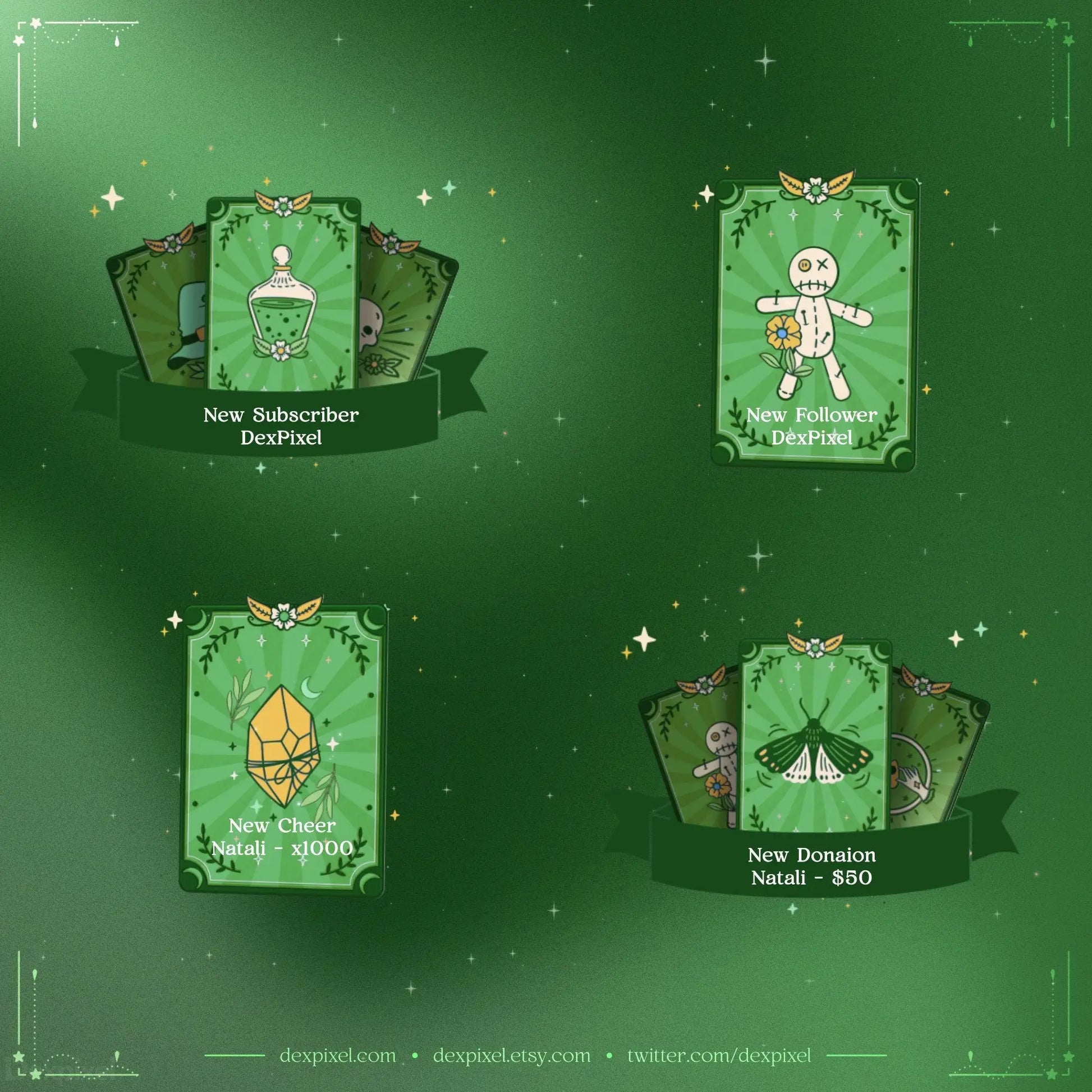 witchy animated stream alerts for twitch