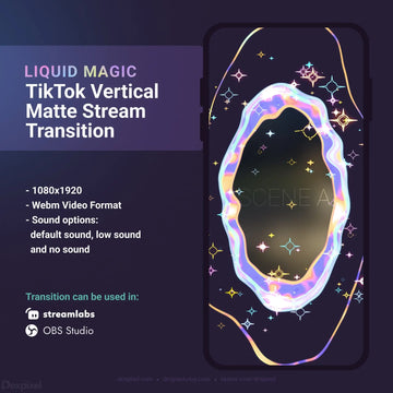 TikTok vertical matte stream transition.