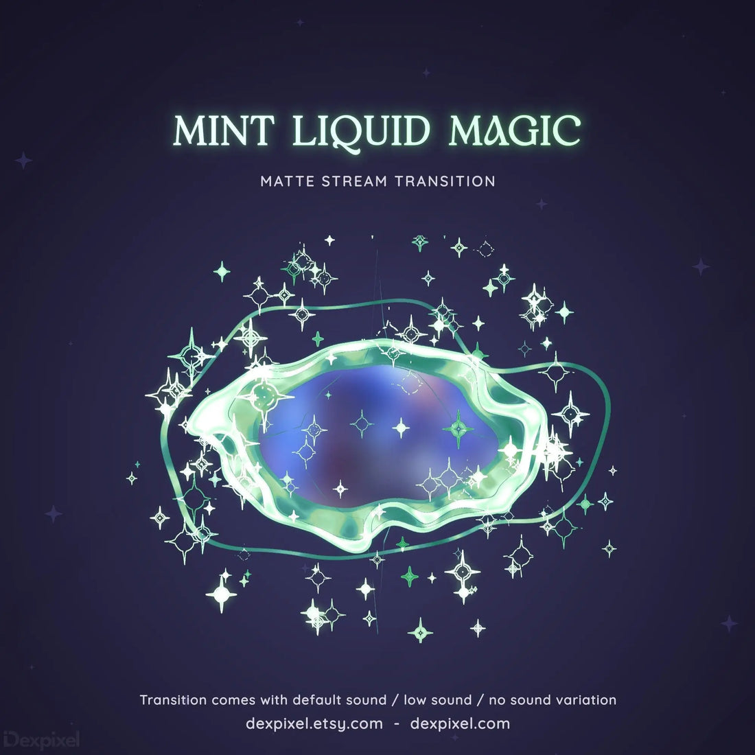 mint green pastel liquid magic matte stream transition