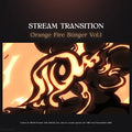 Orange fire stinger stream transition.