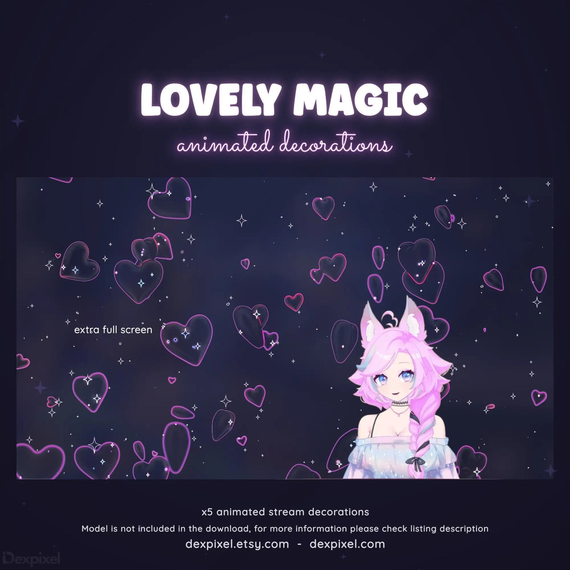 streamlabs floating hearts animated overlay