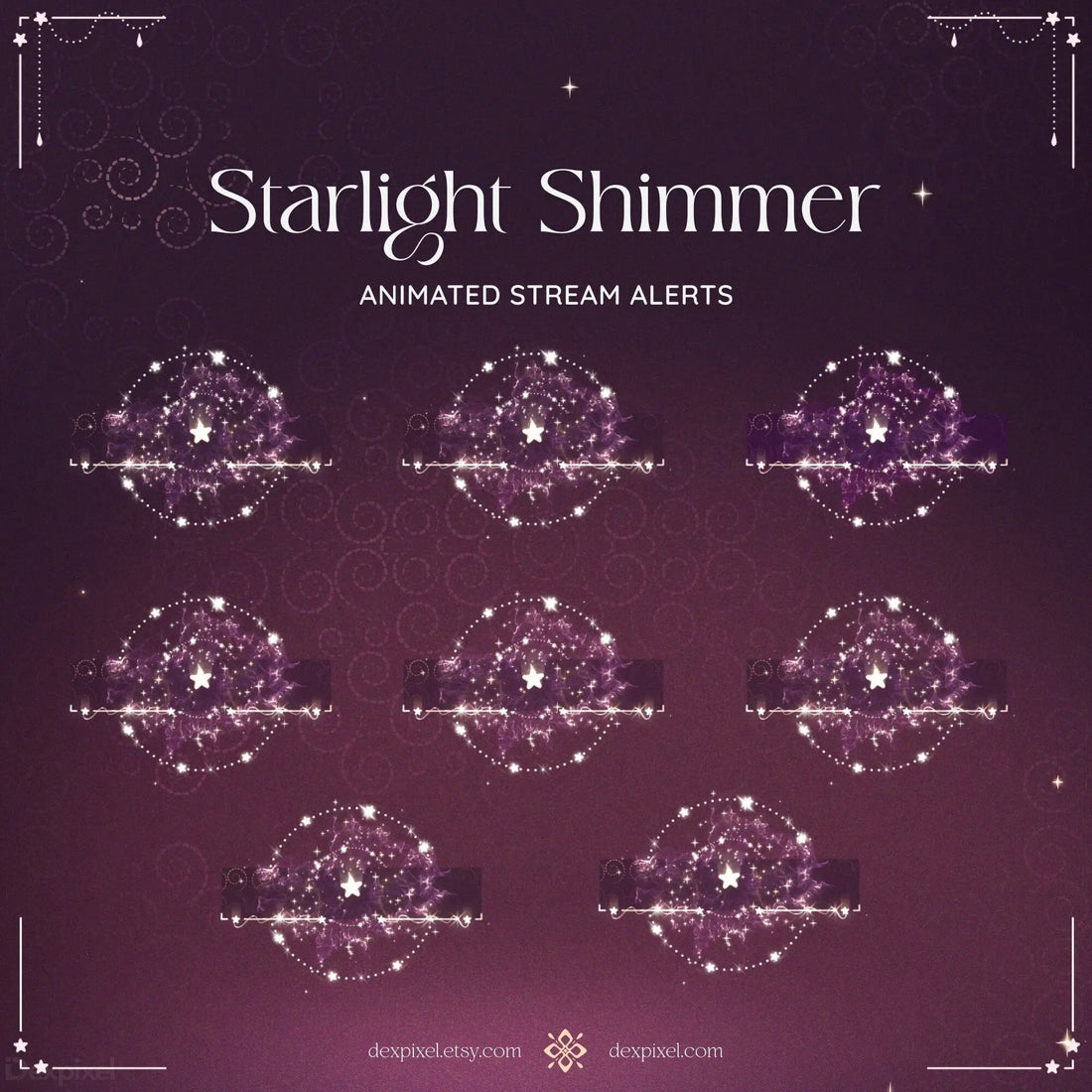 pink peach brown shimmer starlight alerts