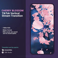 Cherry blossom TikTok stream transition.