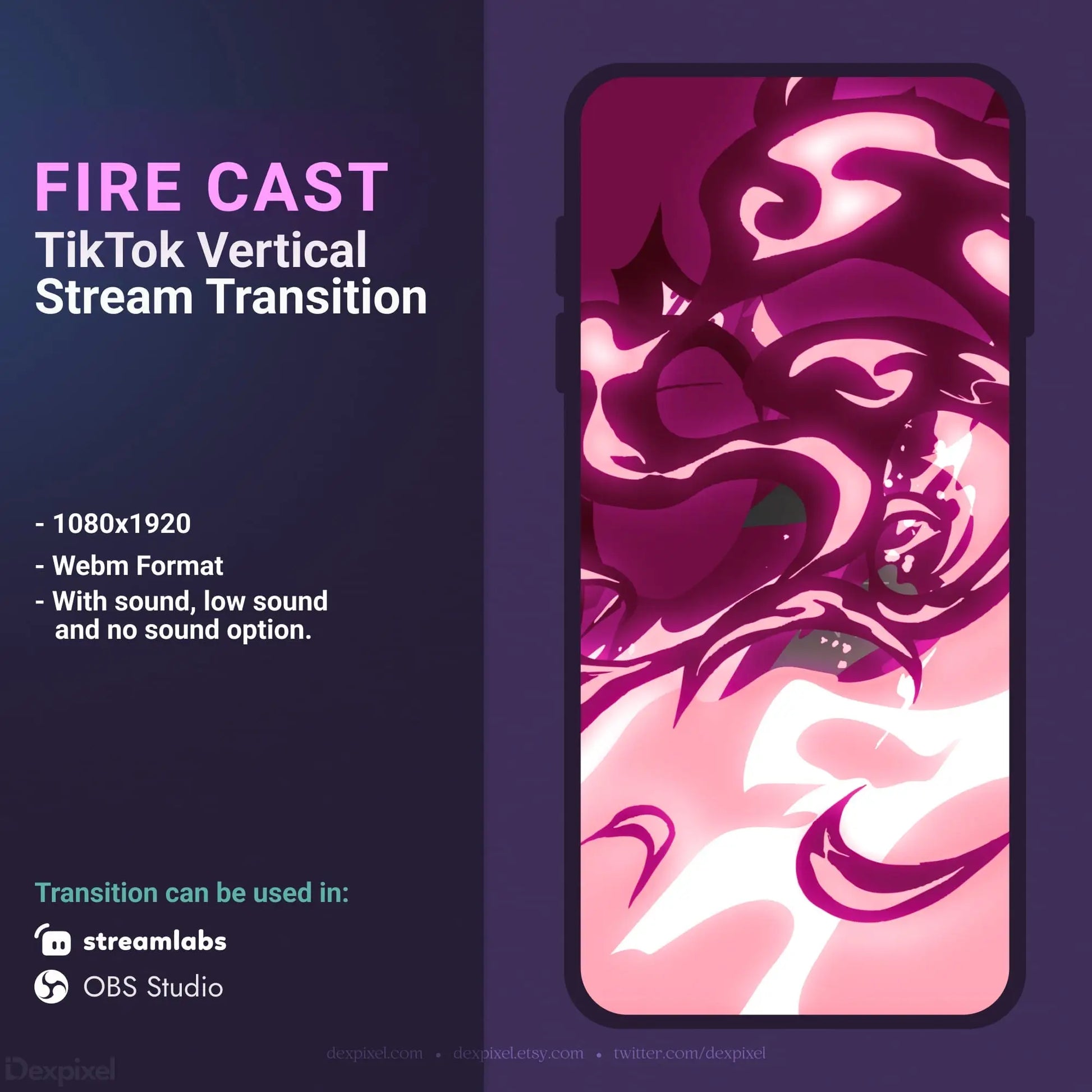 TikTok vertical stream transition.