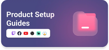 Pink folder icon with a white horizontal line on a gradient purple banner containing social media platform logos.