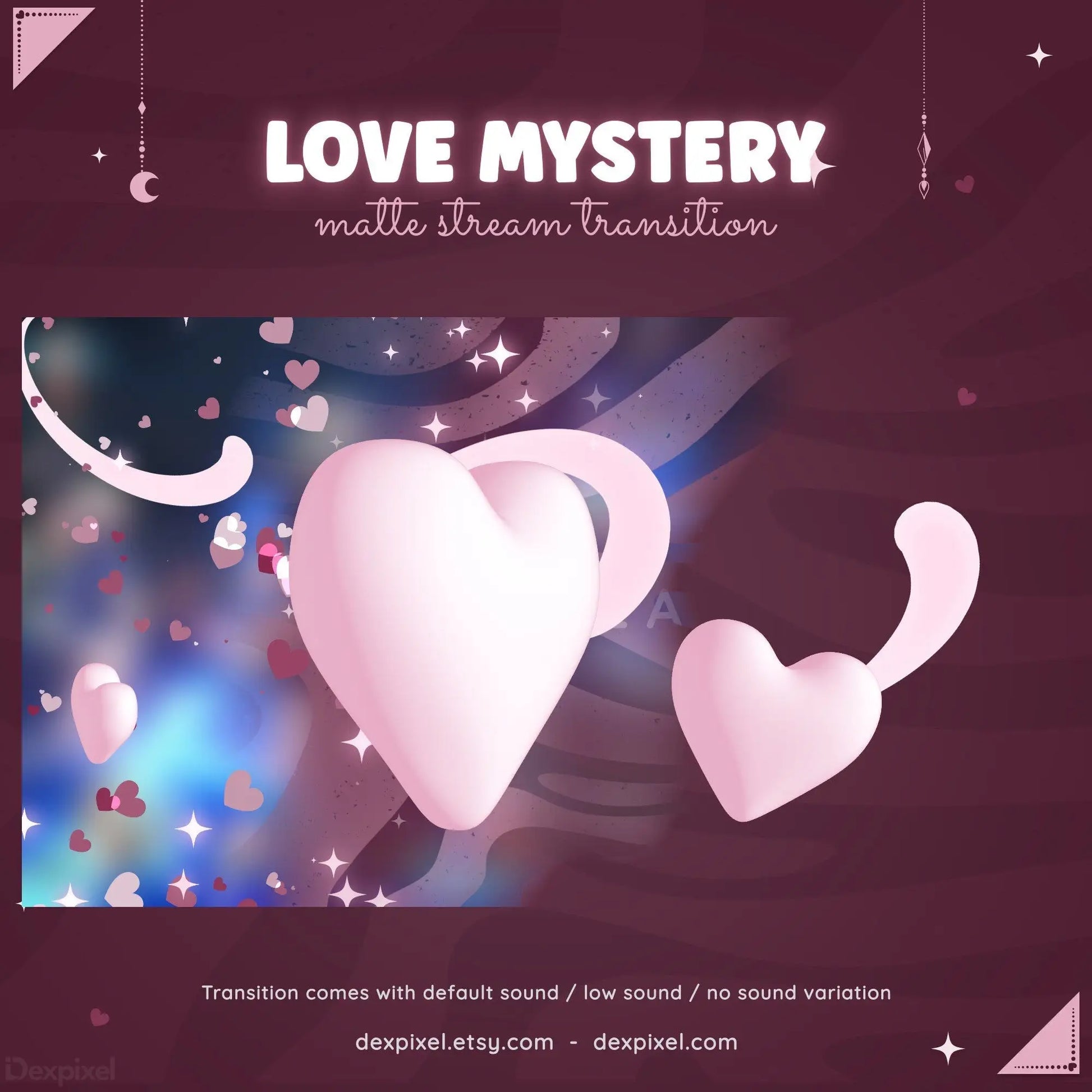 love themed animated transition stinger