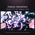 Purple and pink fire stream transition.
