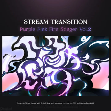 Purple and pink fire stream transition.