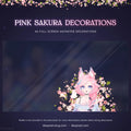 pastel cherry blossom stream decoration