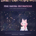 cherry blossom vtuber deco animated