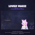 transparent purple hearts animated decoration