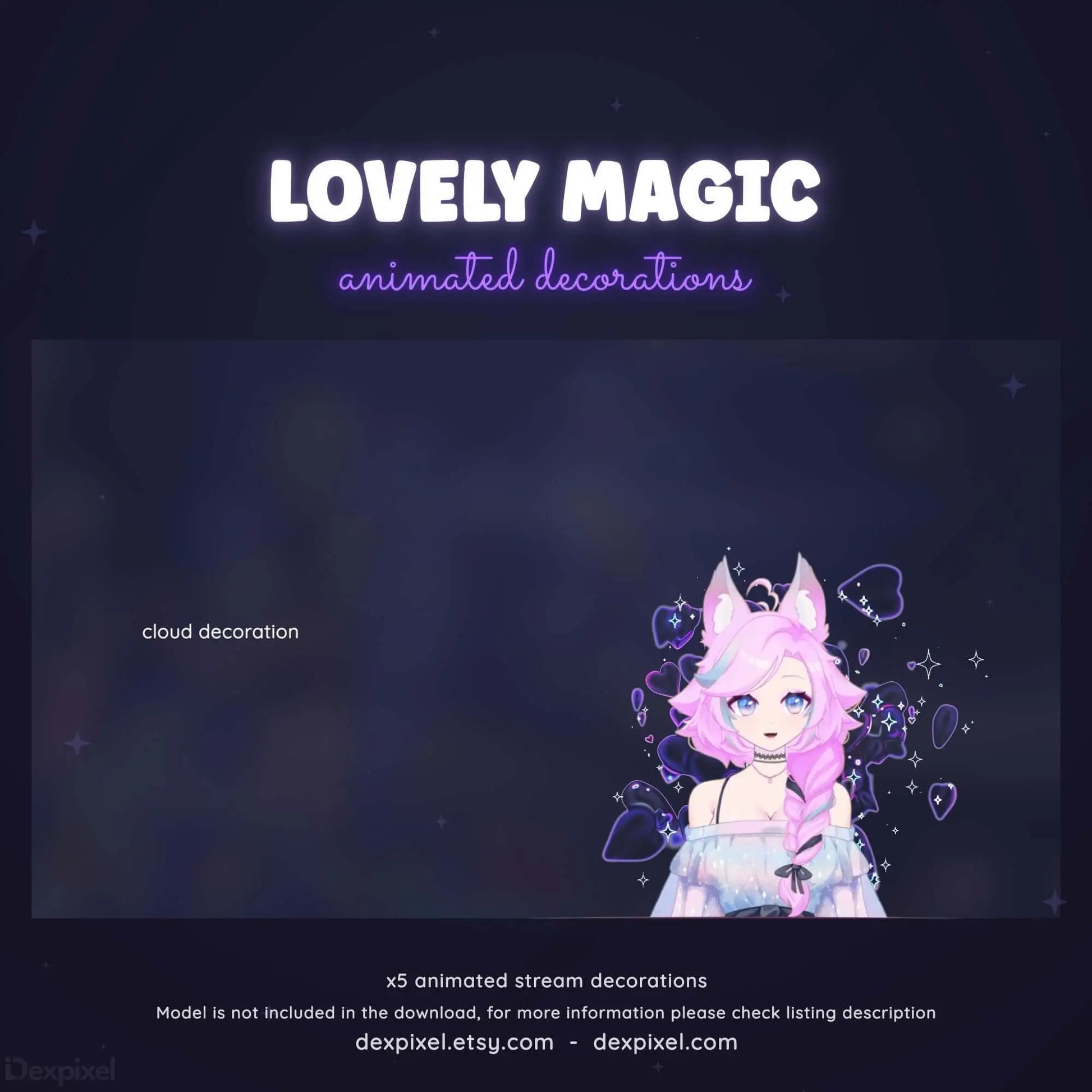 streamlabs hearts floating stream decoration