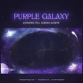 Purple Galaxy Nebula Animated Stream Alert for Twitch, VTuber, and YouTube