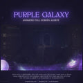 Purple Galaxy Nebula Full-Screen Stream Alert 1920x1080 with Space-Themed Animation