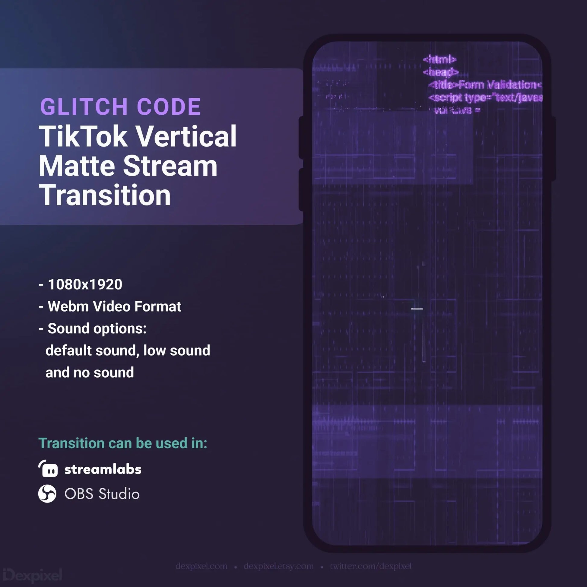 TikTok stream transition advertisement.