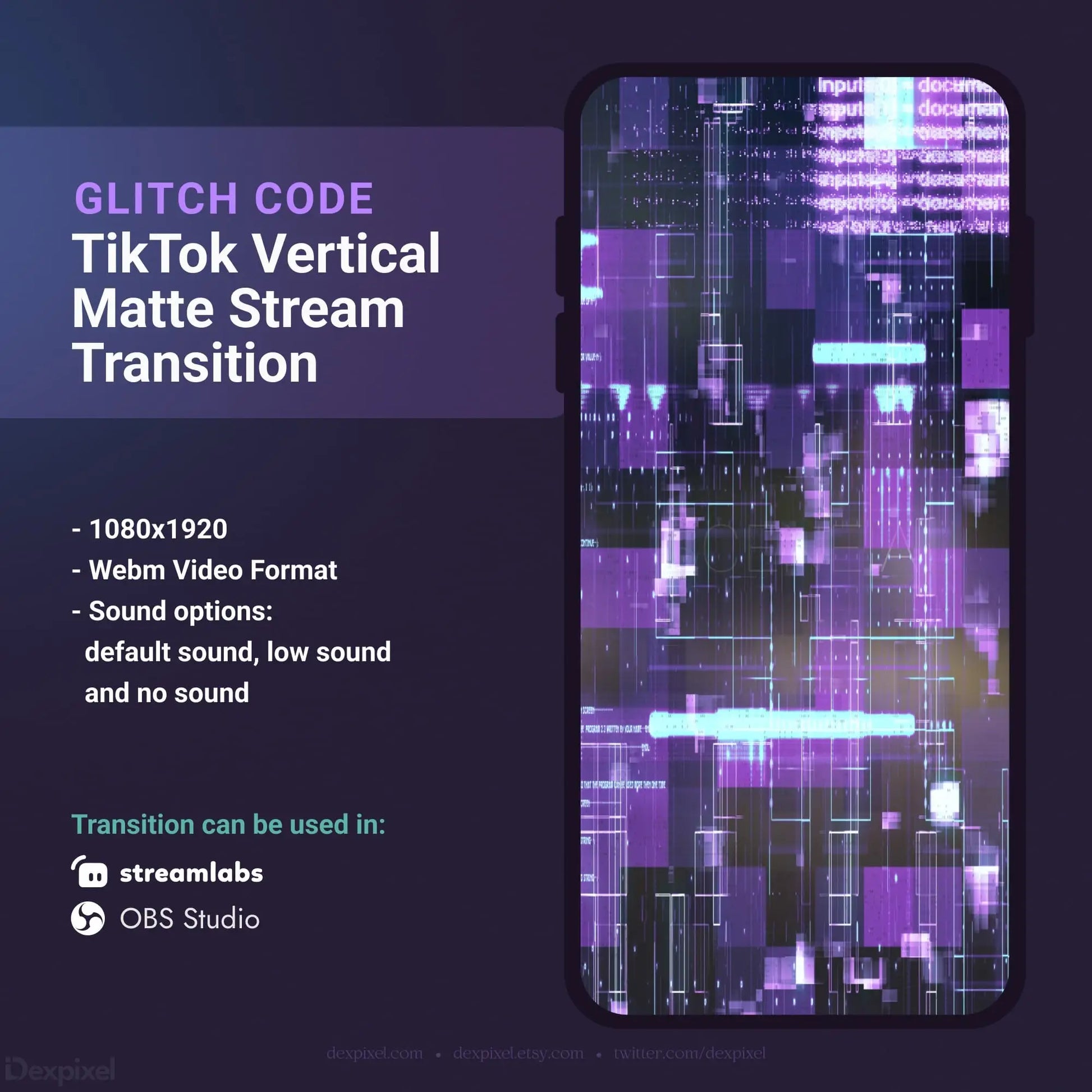 TikTok stream transition advertisement.