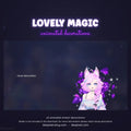 purple hearts streamlabs animated decoration