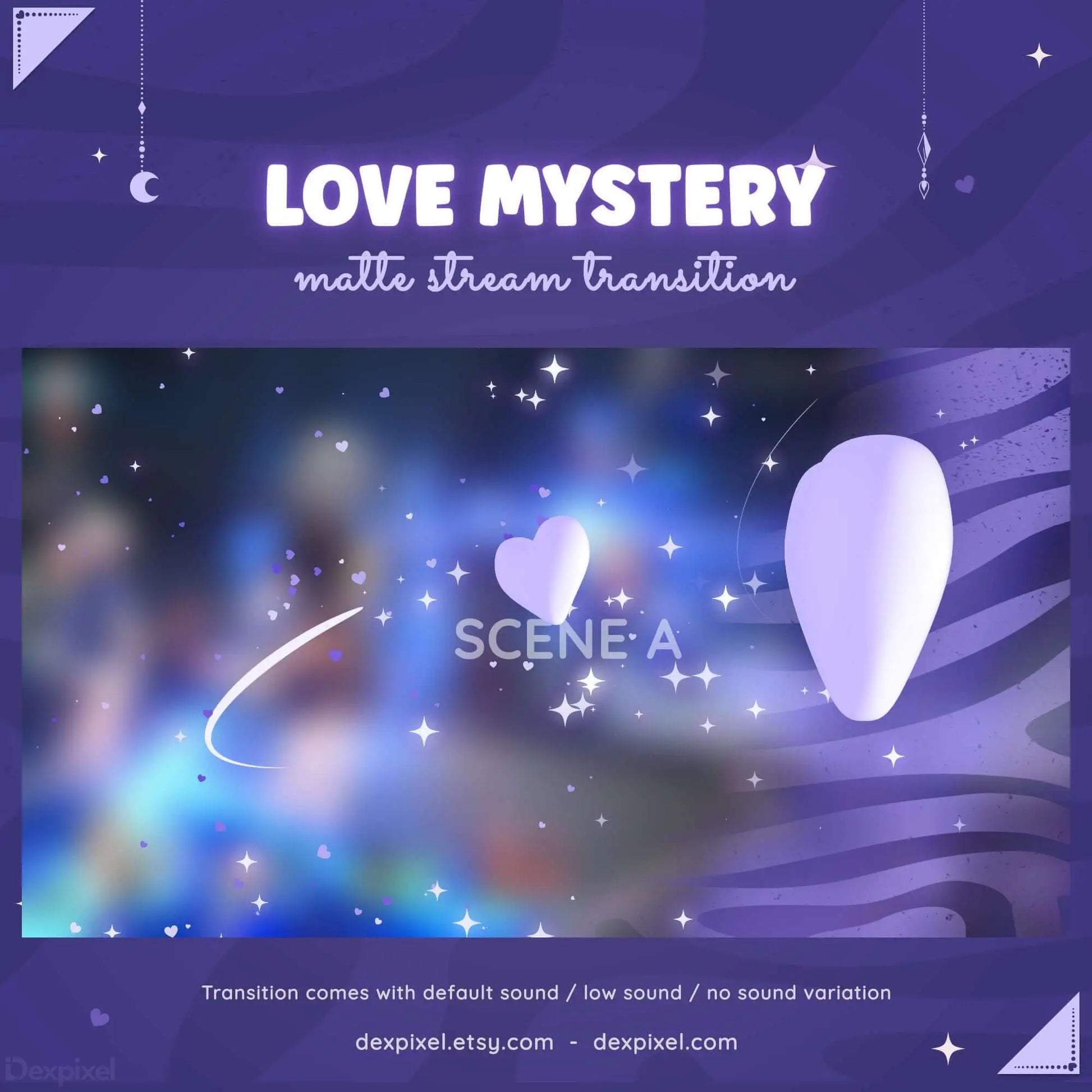 love themed twitch stream transition