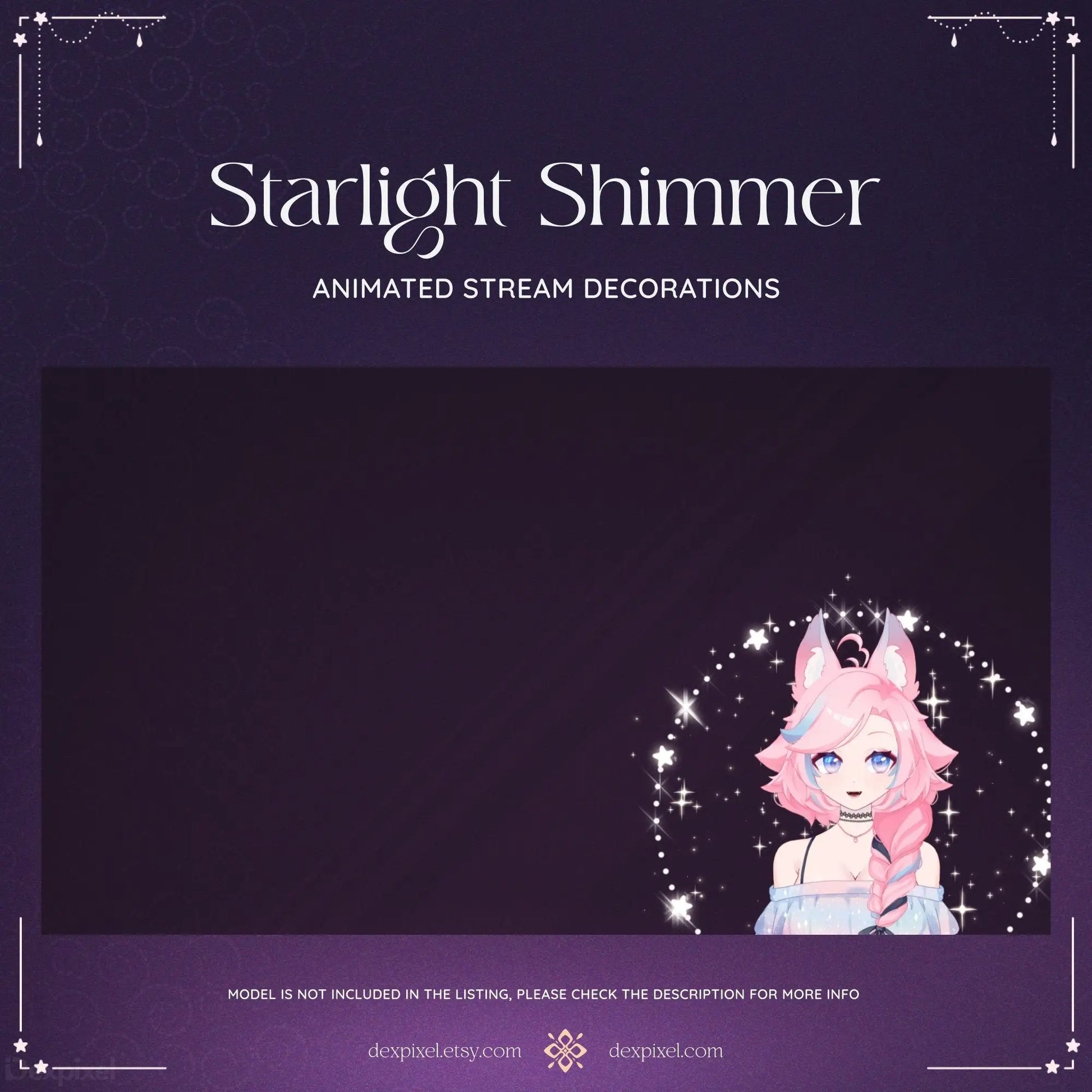 shimmering star stream overlay webm
