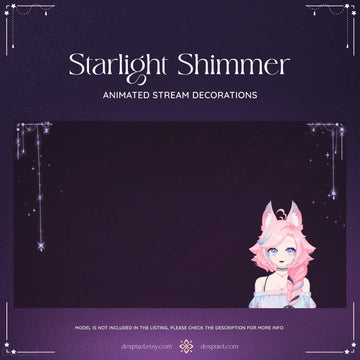 purple pink starlight shimmer stream decoration