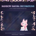 animated cherry blossom elements for streaming