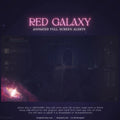 Red Galaxy Animated Galactic Stream Alert for Twitch, VTuber, and YouTube