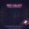 Red Galaxy Nebula Galactic Stream Alert for Twitch, VTuber, and YouTube