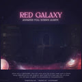Red Galaxy Cosmic Space Stream Alert for Twitch, VTuber, and YouTube