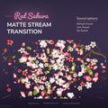 Red sakura matte stream transition with sound options.
