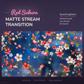 Red sakura matte stream transition.