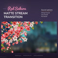 Red sakura matte stream transition.