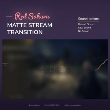 Red Sakura matte stream transition.