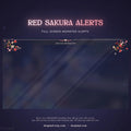 red cherry blossom stream alerts twitch overlay